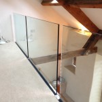 Side fixed frameless glass balustrade